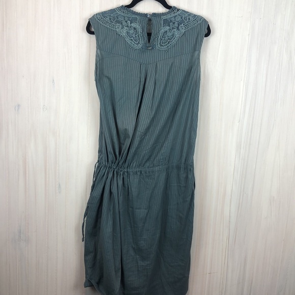 HIGH CROCHET NECK CINCH WAIST HEARTFELT DRESS - Picture 7 of 10